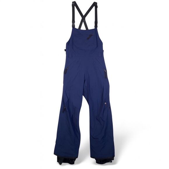 Burton AK GORE-TEX ? Snowboard Bib Pant Women's Blue Size Medium Ripstop - Picture 1 of 16